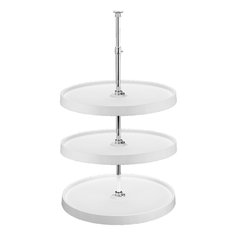 Full Circle 3 Shelf Set 18 inch Diameter-White Full Circle 3 Shelf Set 18 inch Diameter-White