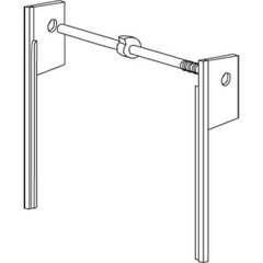 24 inch Spring Tension Track System- White 24 inch Spring Tension Track System- White