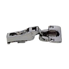 100 Degree Hinge 14mm Overlay / Free Swing-Stainless 100 Degree Hinge 14mm Overlay / Free Swing-Stainless