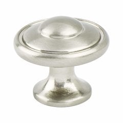 Euro Traditions 1-3/16 Inch Diameter Brushed Nickel Cabinet Knob Euro Traditions 1-3/16 Inch Diameter Brushed Nickel Cabinet Knob