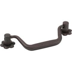 Country 3-3/4 Inch Center to Center Olde Iron Rust Cabinet Bail Pull Country 3-3/4 Inch Center to Center Olde Iron Rust Cabinet Bail Pull