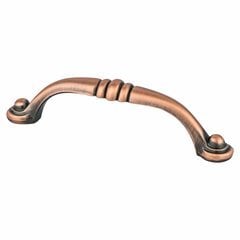 Euro Traditions 3-3/4 Inch Center to Center Brushed Antique Copper Cabinet Pull Euro Traditions 3-3/4 Inch Center to Center Brushed Antique Copper Cabinet Pull