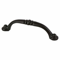 Euro Traditions 3-3/4 Inch Center to Center Matte Black Cabinet Pull Euro Traditions 3-3/4 Inch Center to Center Matte Black Cabinet Pull