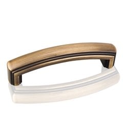 Delgado 3-3/4 Inch Center to Center Antique Brushed Satin Brass Cabinet Pull Delgado 3-3/4 Inch Center to Center Antique Brushed Satin Brass Cabinet Pull