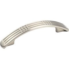 Majestic 3 Inch Center to Center Dull Satin Nickel Cabinet Pull Majestic 3 Inch Center to Center Dull Satin Nickel Cabinet Pull