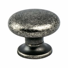Euro Retro 1-3/16 Inch Diameter Tin Cabinet Knob Euro Retro 1-3/16 Inch Diameter Tin Cabinet Knob