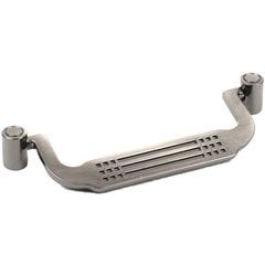 Majestic 3-3/4 Inch Center to Center Brushed Black Nickel Cabinet Bail Pull Majestic 3-3/4 Inch Center to Center Brushed Black Nickel Cabinet Bail Pull