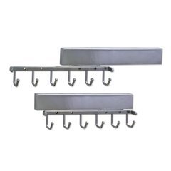 12 Inch Sliding Belt Rack - Polished Chrome 12 Inch Sliding Belt Rack - Polished Chrome