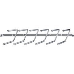 11 Inch Screw Mounted Tie Rack - Polished Chrome 11 Inch Screw Mounted Tie Rack - Polished Chrome