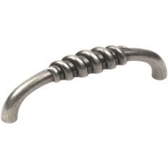Omega 3-3/4 Inch Center to Center Aged Pewter Cabinet Pull Omega 3-3/4 Inch Center to Center Aged Pewter Cabinet Pull