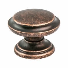 Euro Rustica 1-3/8 Inch Diameter Rustic Copper Cabinet Knob Euro Rustica 1-3/8 Inch Diameter Rustic Copper Cabinet Knob