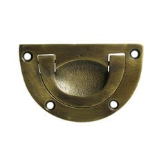 Bin Pulls 2-5/8 Inch Center to Center Unlacquered Antique Brass Recess Pull Bin Pulls 2-5/8 Inch Center to Center Unlacquered Antique Brass Recess Pull