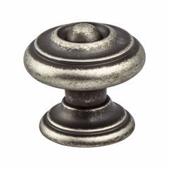 Euro Rustica 1-3/16 Inch Diameter Rustic Nickel Cabinet Knob Euro Rustica 1-3/16 Inch Diameter Rustic Nickel Cabinet Knob