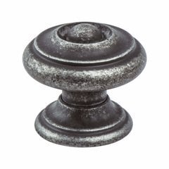 Euro Rustica 1-3/16 Inch Diameter Rustic Iron Cabinet Knob Euro Rustica 1-3/16 Inch Diameter Rustic Iron Cabinet Knob