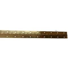 2 Inch Continuous Piano Hinge 72 Inch Long - Brass Plated Steel 2 Inch Continuous Piano Hinge 72 Inch Long - Brass Plated Steel