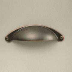 Glacier II 2-1/2 Inch Center to Center Antique Bronze/Copper Cabinet Cup Pull Glacier II 2-1/2 Inch Center to Center Antique Bronze/Copper Cabinet Cup Pull