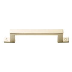 Campaign Bar Pull 3 inch Center to Center Polished Brass Campaign Bar Pull 3 inch Center to Center Polished Brass