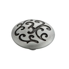 Mayfair 1-1/4 Inch Diameter Satin Pewter Antique Cabinet Knob Mayfair 1-1/4 Inch Diameter Satin Pewter Antique Cabinet Knob