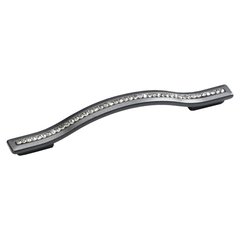 SkyeVale 5-1/16 Inch Center to Center Milano Silver With Crystals Cabinet Pull SkyeVale 5-1/16 Inch Center to Center Milano Silver With Crystals Cabinet Pull