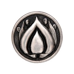 Hope Blossom 1-3/8 Inch Diameter Brilliant Pewter Cabinet Knob Hope Blossom 1-3/8 Inch Diameter Brilliant Pewter Cabinet Knob