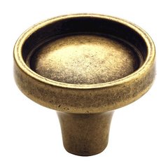Odeon 1-5/16 Inch Diameter Distressed Brass Cabinet Knob Odeon 1-5/16 Inch Diameter Distressed Brass Cabinet Knob