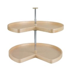 Kidney Shape Two Shelf Set 32 inch Diameter - Wood Kidney Shape Two Shelf Set 32 inch Diameter - Wood