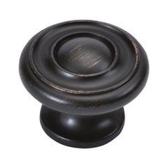 Cottage 1-1/2 Inch Diameter Vintage Bronze Cabinet Knob Cottage 1-1/2 Inch Diameter Vintage Bronze Cabinet Knob