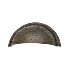 Olde Worlde 3 Inch Center to Center Rust Cabinet Cup Pull Olde Worlde 3 Inch Center to Center Rust Cabinet Cup Pull