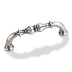 Prestige 3-3/4 Inch Center to Center Bright Nickel Brushed with Dull Lacquer Cabinet Pull Prestige 3-3/4 Inch Center to Center Bright Nickel Brushed with Dull Lacquer Cabinet Pull