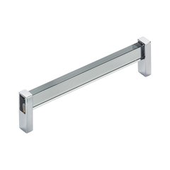 Prism Pull 6-5/16 inch Center to Center Transparent Grey with Polished Chrome Prism Pull 6-5/16 inch Center to Center Transparent Grey with Polished Chrome