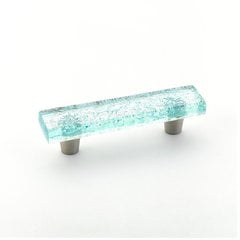 Ice 3 Inch Center to Center Aqua Pearl Cabinet Pull Ice 3 Inch Center to Center Aqua Pearl Cabinet Pull