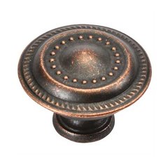 Manor House 1-1/4 Inch Diameter Dark Antique Copper Cabinet Knob Manor House 1-1/4 Inch Diameter Dark Antique Copper Cabinet Knob