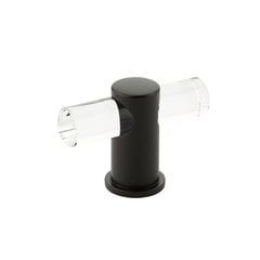 Lumiere Knob 2 inch Diameter Clear Acrylic and Oil Rubbed Bronze Lumiere Knob 2 inch Diameter Clear Acrylic and Oil Rubbed Bronze