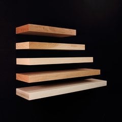 36" Long Floating Shelf Unfinished Alder 36" Long Floating Shelf Unfinished Alder