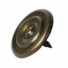 Medium Round Double-Ring Clavo 1-3/8 inch Diameter - Antique Brass Medium Round Double-Ring Clavo 1-3/8 inch Diameter - Antique Brass