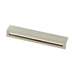 Urban Square 6-5/16 Inch Center to Center Satin Nickel Finger Pull Urban Square 6-5/16 Inch Center to Center Satin Nickel Finger Pull