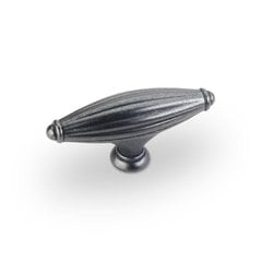 Glenmore 2-15/16 Inch Diameter Dark Antique Copper Machined Cabinet Knob Glenmore 2-15/16 Inch Diameter Dark Antique Copper Machined Cabinet Knob