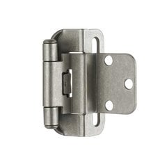 Partial Wrap 3/8 inch Inset Hinge Weathered Nickel - Per Pair Partial Wrap 3/8 inch Inset Hinge Weathered Nickel - Per Pair