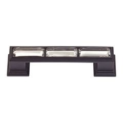 Legacy Crystal 3 Inch Center to Center Matte Black Cabinet Pull Legacy Crystal 3 Inch Center to Center Matte Black Cabinet Pull