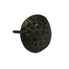 Hammered Round Clavo 1-1/8" Dia - Antique Brass Hammered Round Clavo 1-1/8" Dia - Antique Brass