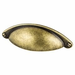 Andante 2-1/2 Inch Center to Center Dull Bronze Cabinet Cup Pull Andante 2-1/2 Inch Center to Center Dull Bronze Cabinet Cup Pull