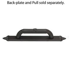 Versailles Forged Solid Brass 3-3/4 Inch Center to Center Oil Rubbed Bronze Back-plate Versailles Forged Solid Brass 3-3/4 Inch Center to Center Oil Rubbed Bronze Back-plate