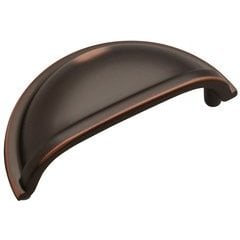 Prestige Cup Pull 3" C/C Oil Rubbed Bronze Highlighted Prestige Cup Pull 3" C/C Oil Rubbed Bronze Highlighted