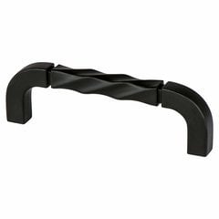 Rhapsody 3-3/4 Inch Center to Center Satin Black Cabinet Pull Rhapsody 3-3/4 Inch Center to Center Satin Black Cabinet Pull