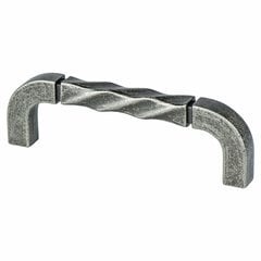 Rhapsody 3-3/4 Inch Center to Center Weathered Nickel Cabinet Pull Rhapsody 3-3/4 Inch Center to Center Weathered Nickel Cabinet Pull