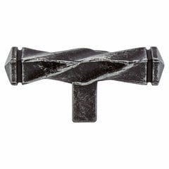 Rhapsody 2-1/2 Inch Length Weathered Iron Cabinet Knob Rhapsody 2-1/2 Inch Length Weathered Iron Cabinet Knob
