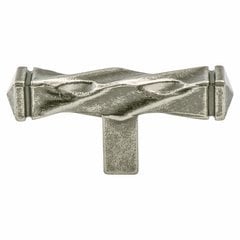 Rhapsody 2-1/2 Inch Length Weathered Nickel Cabinet Knob Rhapsody 2-1/2 Inch Length Weathered Nickel Cabinet Knob