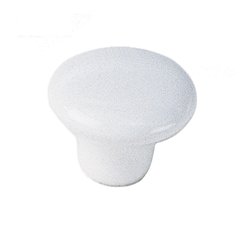 White Porcelain 1-1/4 Inch Diameter White Cabinet Knob White Porcelain 1-1/4 Inch Diameter White Cabinet Knob