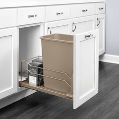 53WC Single Trash Pullout 35 Quart Champagne 53WC Single Trash Pullout 35 Quart Champagne