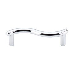 Nouveau 3 Inch Center to Center Polished Chrome Cabinet Pull Nouveau 3 Inch Center to Center Polished Chrome Cabinet Pull